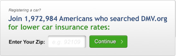 A variation of a DMV mini-banner.